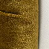 Green velvet toad armchair