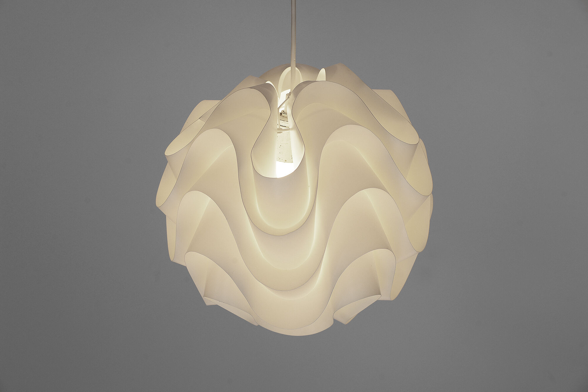 Pendant light P172 by Poul Christiansen for Le Klint. Denmark 1970s