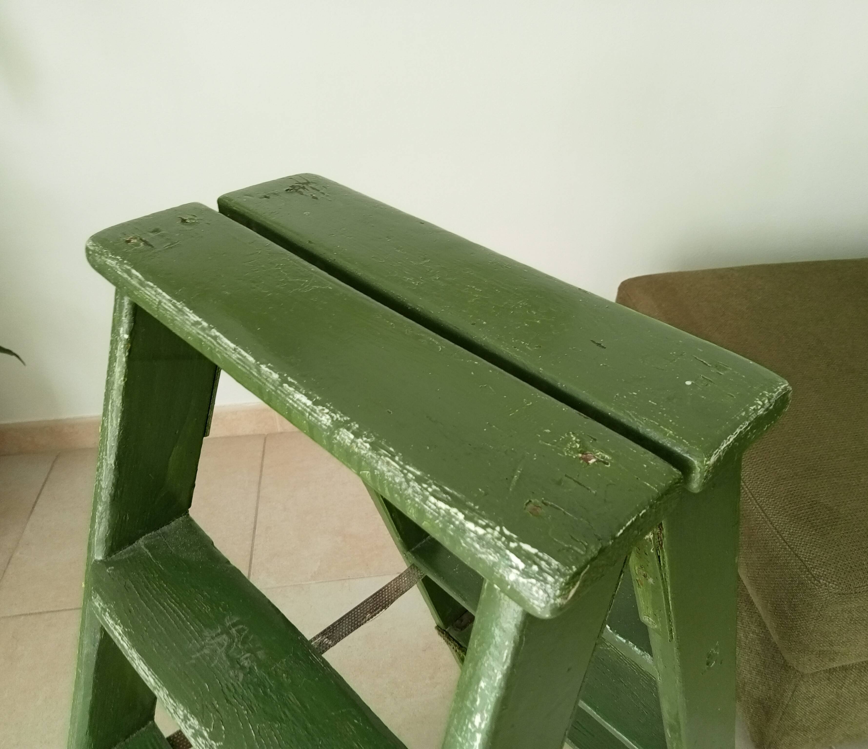 Antique wooden painter's stepladder