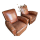 Paire de fauteuils club