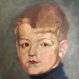 Table: school of the 19th: Portrait of a child