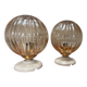 Paire d’appliques murales globes vintage