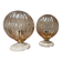 Paire d’appliques murales globes vintage