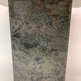 Table à manger en granit vert foncé , années 1980