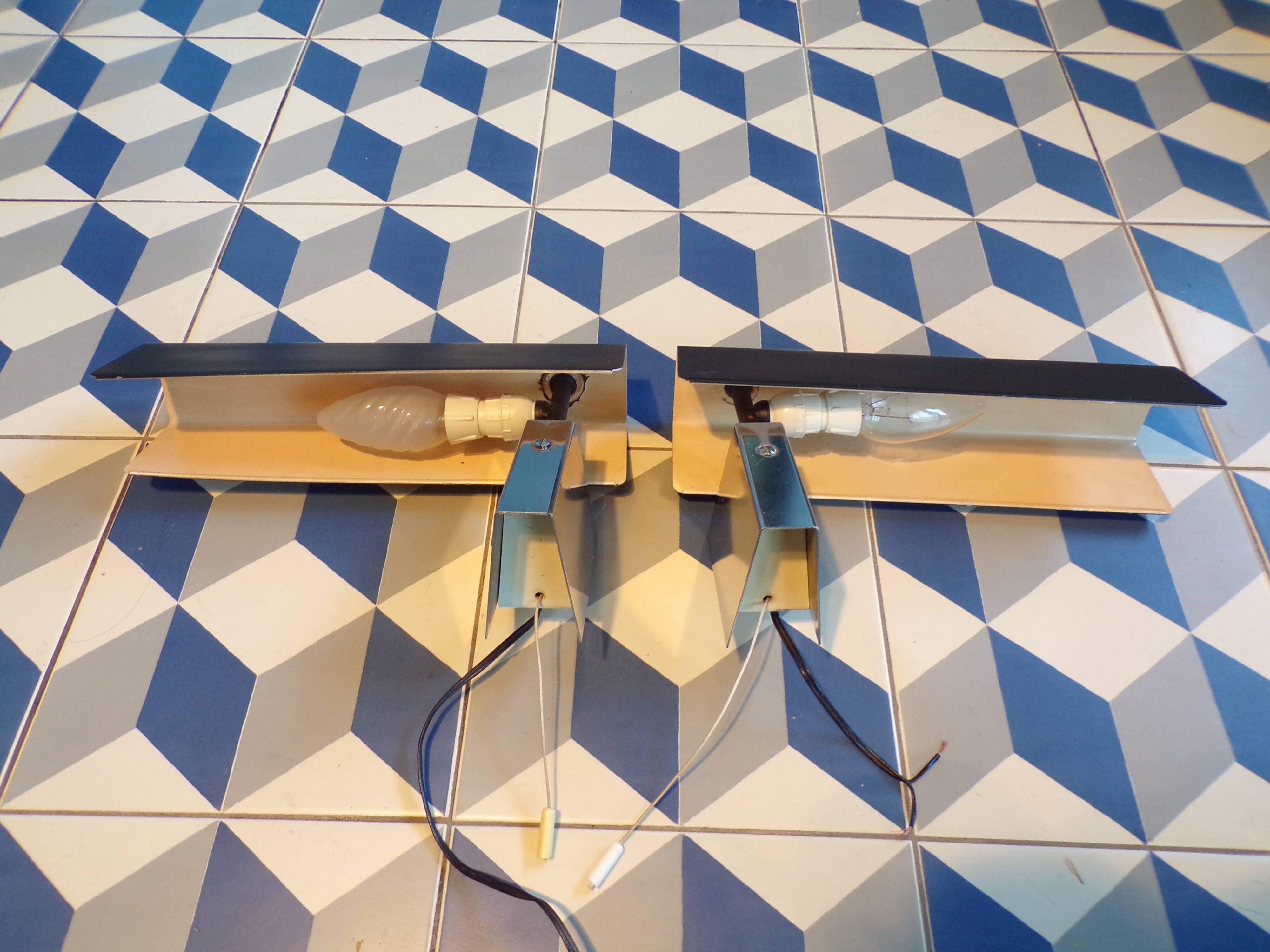 Pair of 1950-60 wall lights