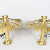 Carlo Giorgi. 2 sculptural lamps/table lamps by Carlo Giorgi for Bottega Gadda, model: Ippocastano, Italy, 1970s.