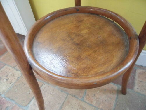 Barbière table de toilette bois courbé