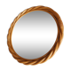 Mirror round rattan vintage 45cm diameter