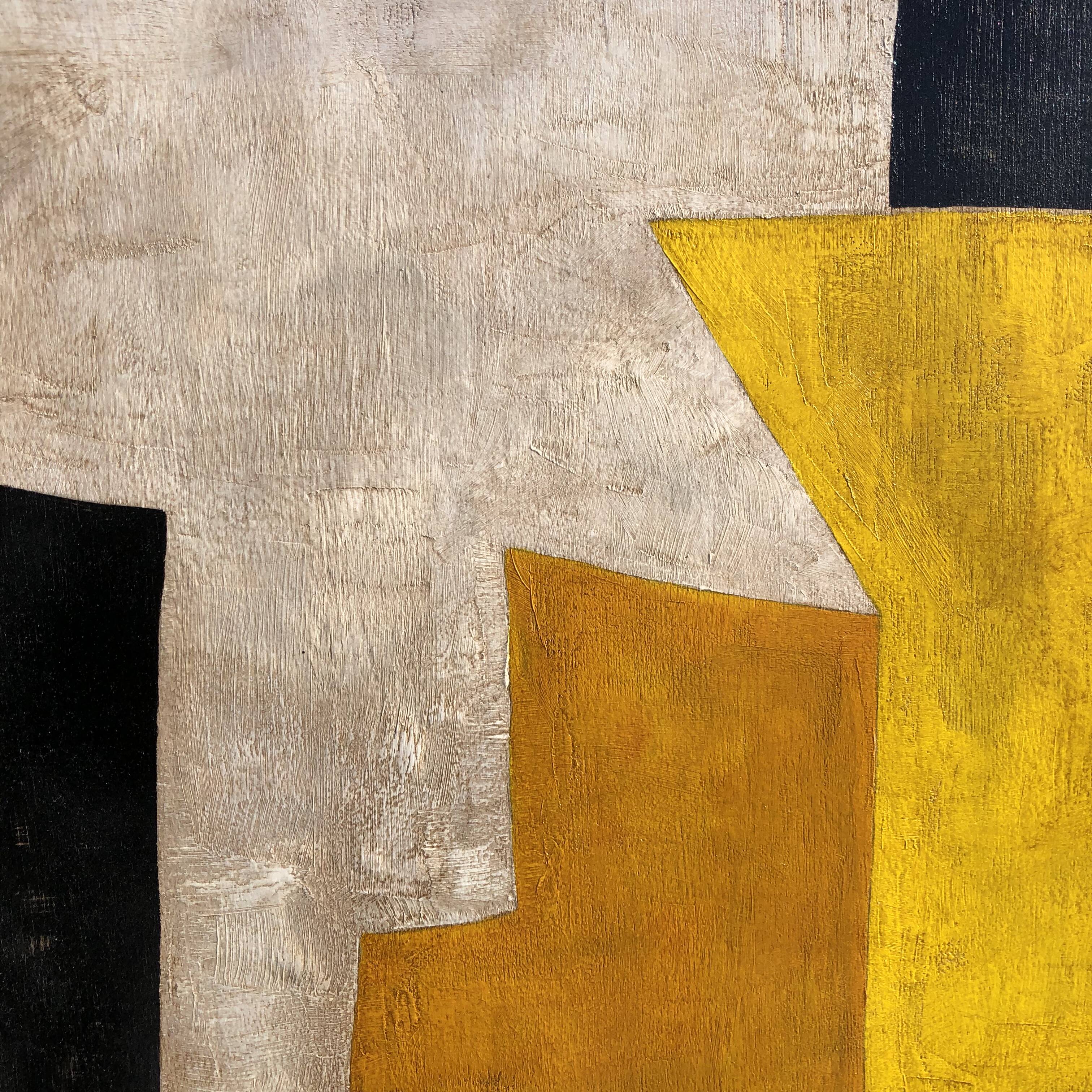 Oil on abstract wood