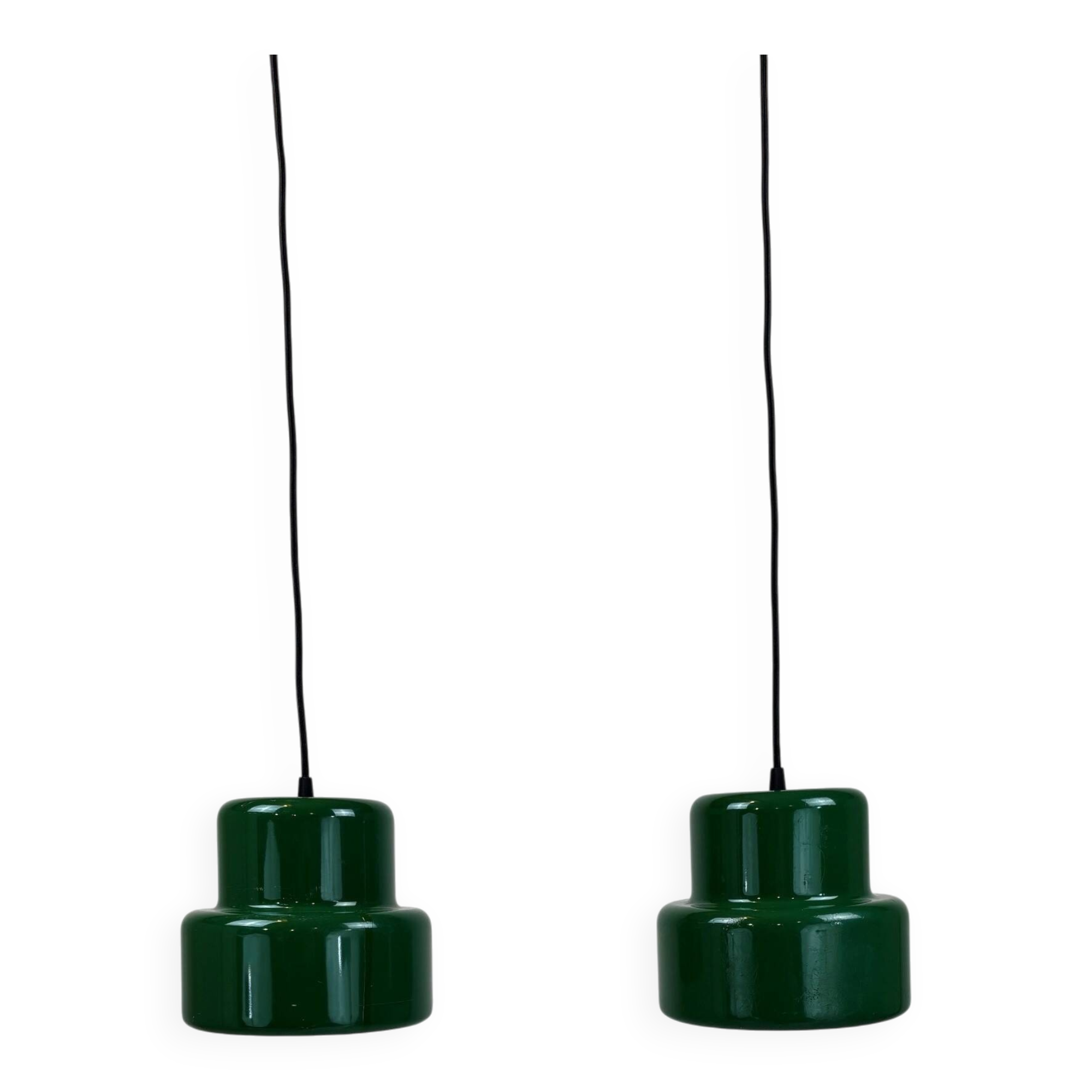 pair of Poker pendants by Jo Hammerborg - Denmark 1970s