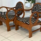 Pair of Art Deco Armchairs by Hungarian Designer Lajos Kosma 1930
