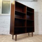 Omann Junior Scandinavian Vintage Mahogany Library, 60s