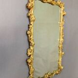 Marble top console and its rocaille style mirror