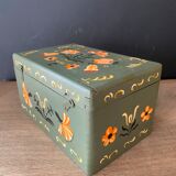 Hand-painted wooden box