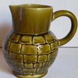Bistro pitcher in vintage Sarreguemines earthenware