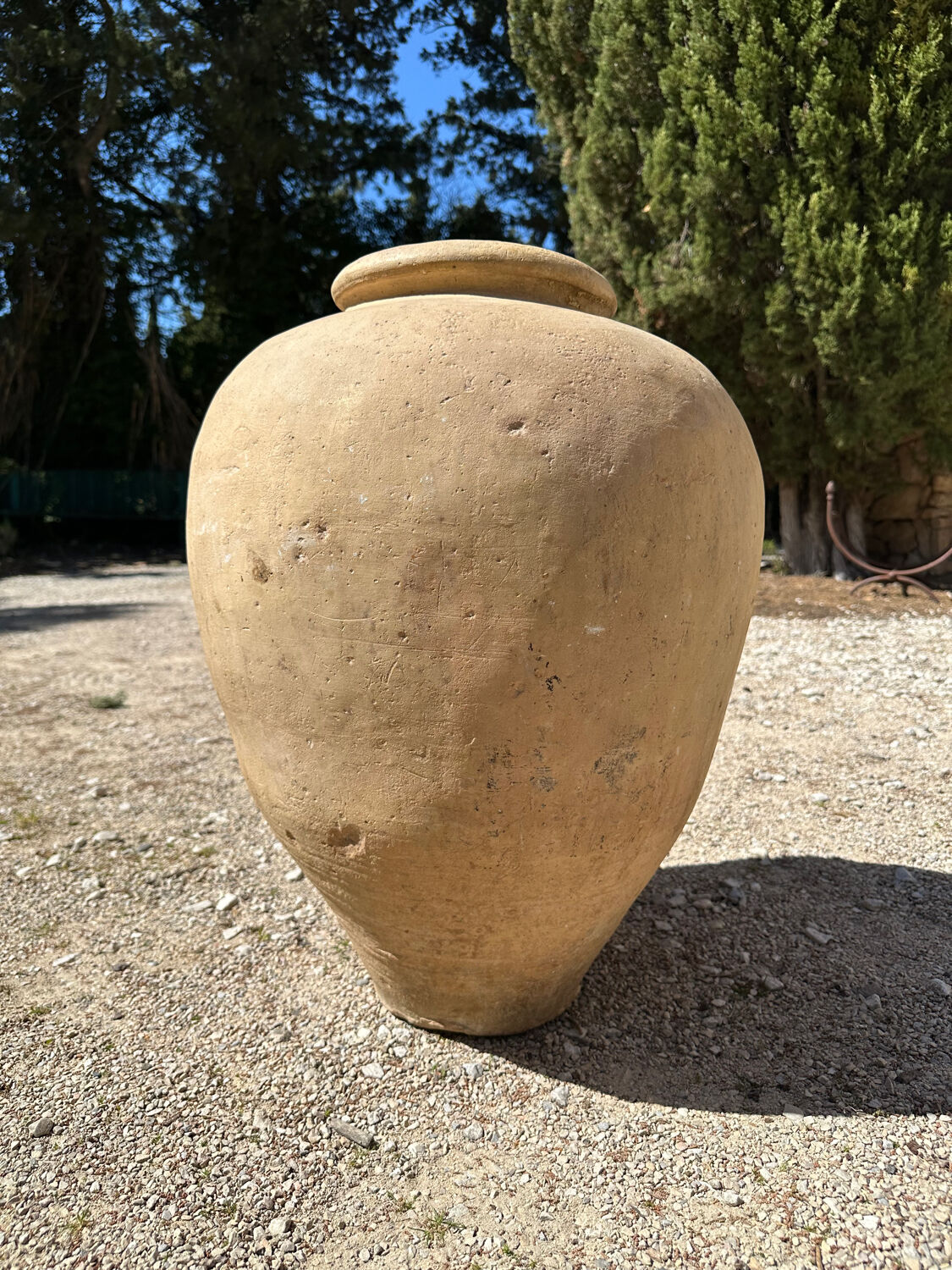 Ancient terracotta jar from the 18th century