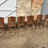 6 chairs art deco