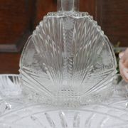 Bavarian liqueur decanter, six glasses and tray