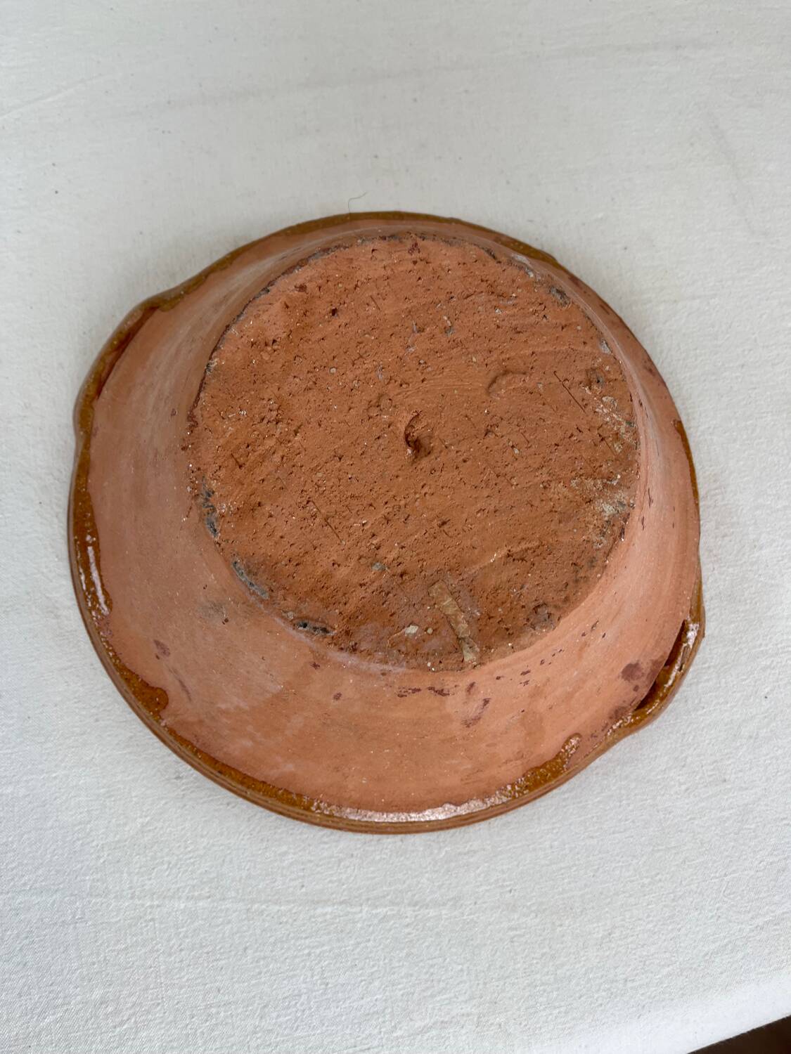 Brutalist terracotta bowl