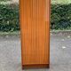 Vintage bonnet cabinet with drawer and shelves