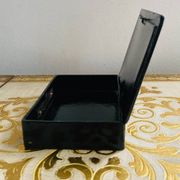 19th-century Chinese lacquer box, handmade motifs, coat of arms of PARIS