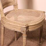 Set Of 12 Louis XVI Style Chairs In Polychrome Wood - 19th Century