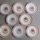 8 dessert plates Céranord St Amand model Nina