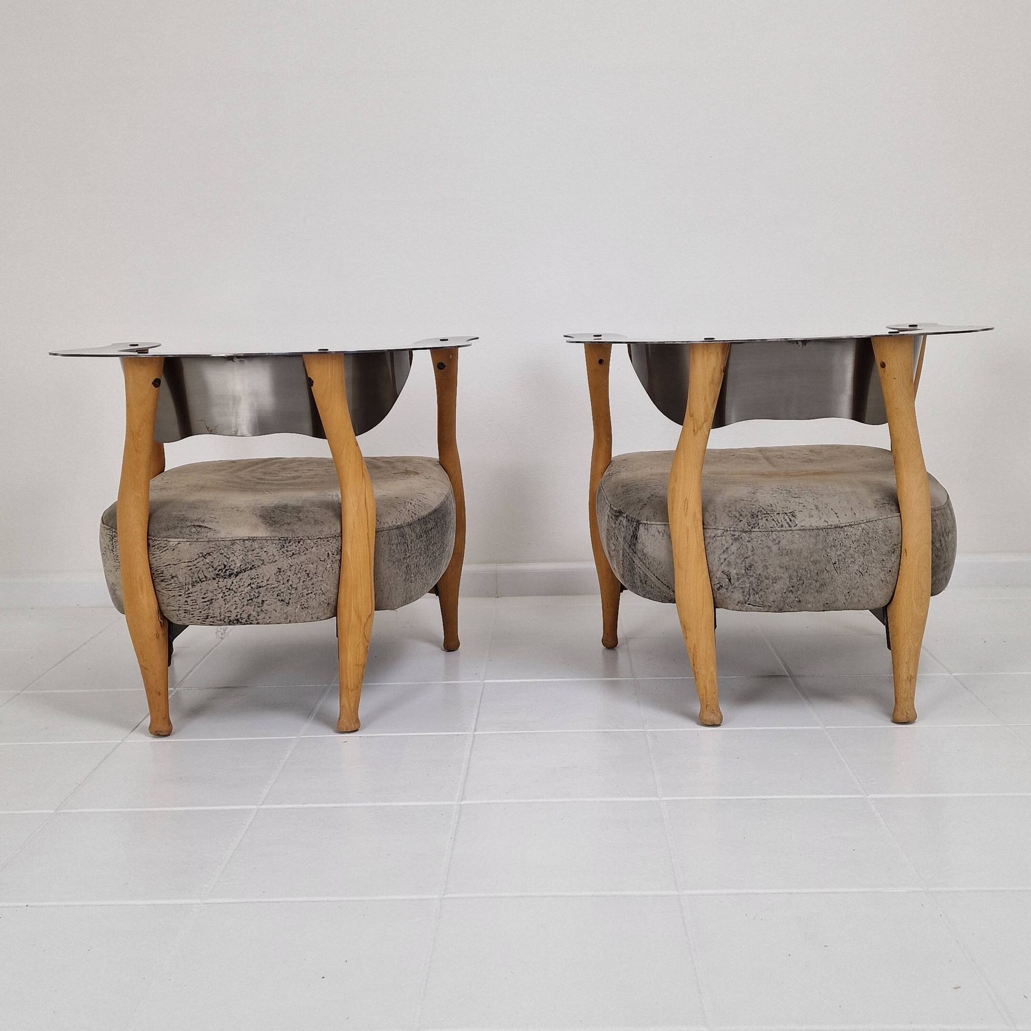 Set of 2 'Fantasy Island' Lounge Chairs by Kurt Bayer, 1980's