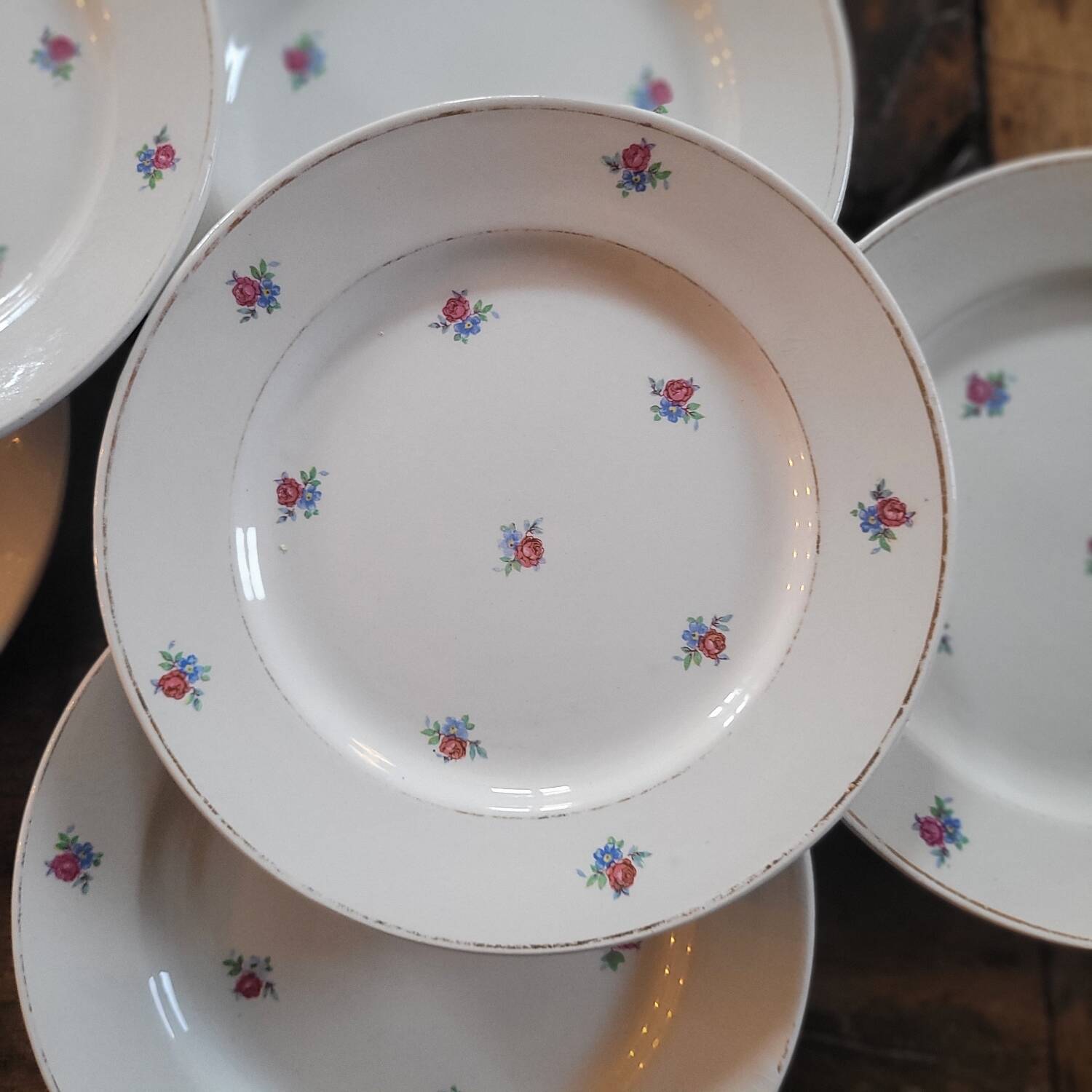 Lunéville KG – assiettes dessert – années 1940