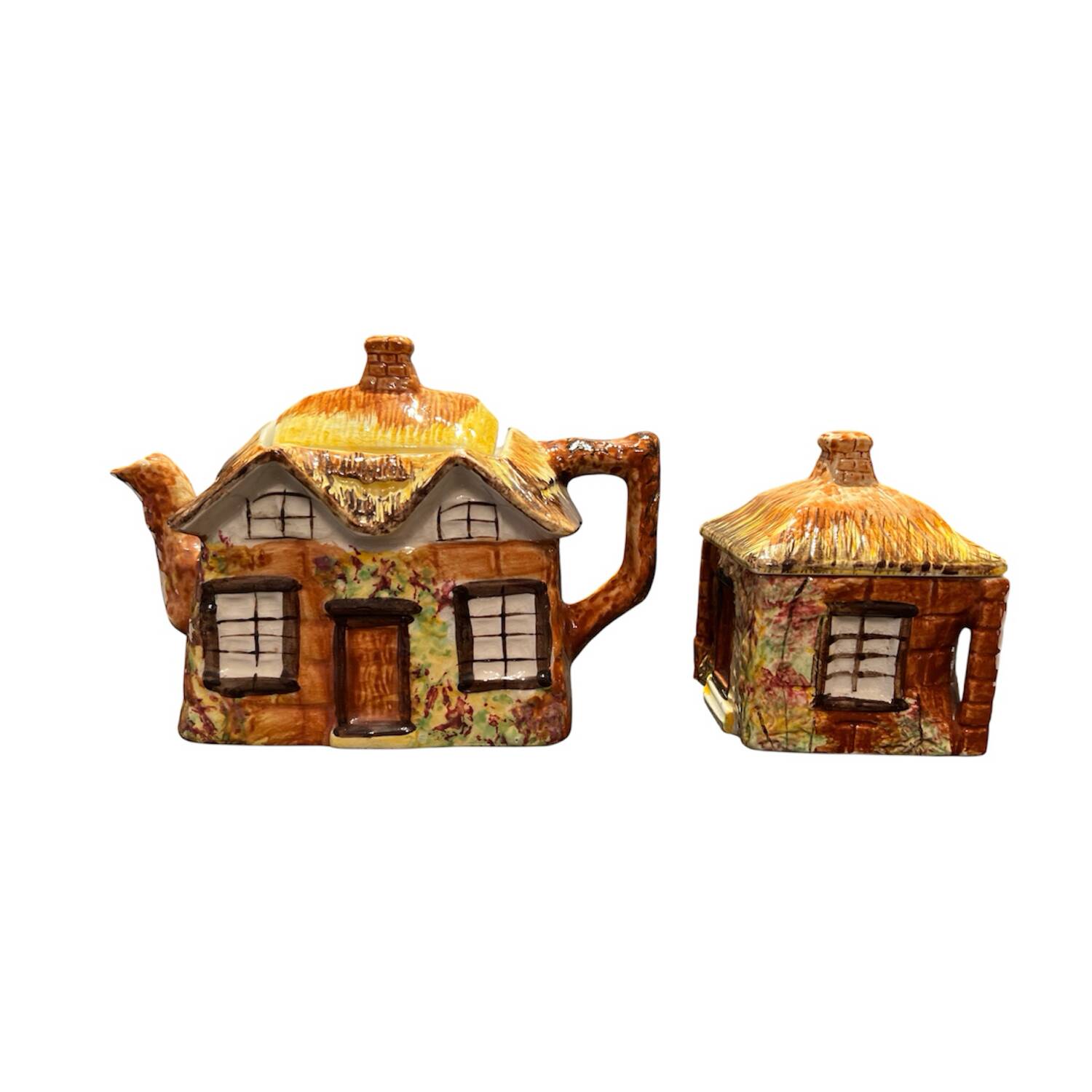 vintage Price Kensington "Cottage Ware" teapot and sugar bowl set.