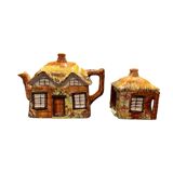vintage Price Kensington "Cottage Ware" teapot and sugar bowl set.