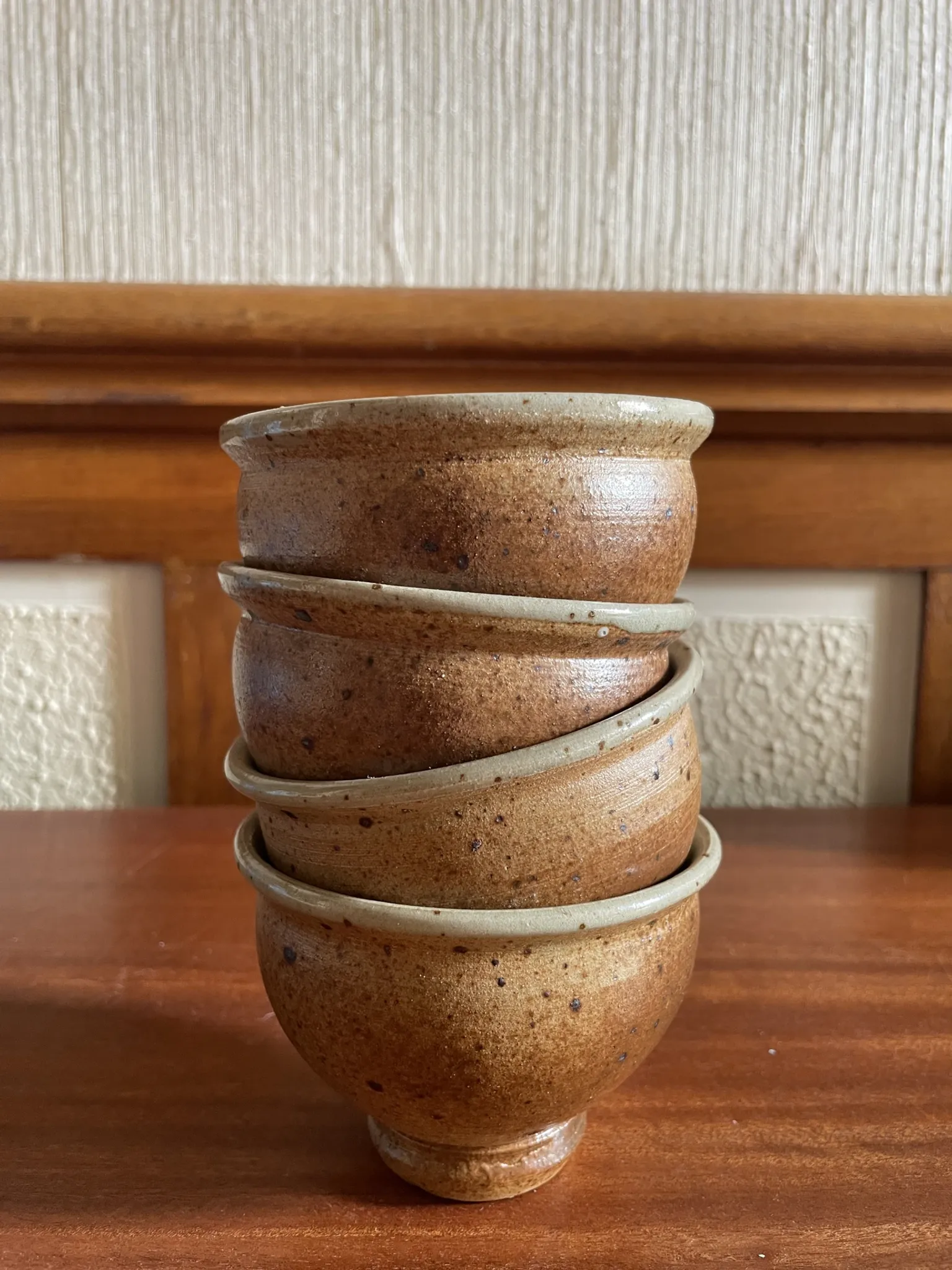 4 pyrite stone ramekins by Pierre Digan