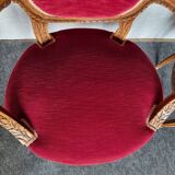 Basket bench with its 2 armchairs