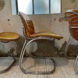 4 chairs Rinaldi "Sabrina" yellow leather