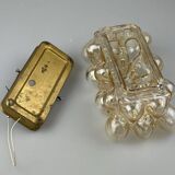 60s 70s wall lamp made of glass metal Bubble Wall Sconce Space Age Germany