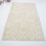 Beige Geometric Oushak Turkish Rug sku 3123