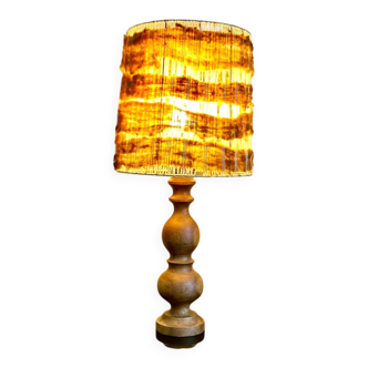 Vintage / bohemian chic wooden lamp