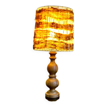 Lampe vintage / bohème chic en bois