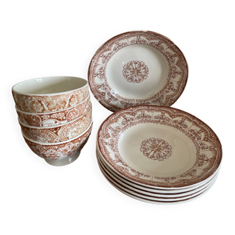 6 soup plates and 4 bowls Gilman Portugal