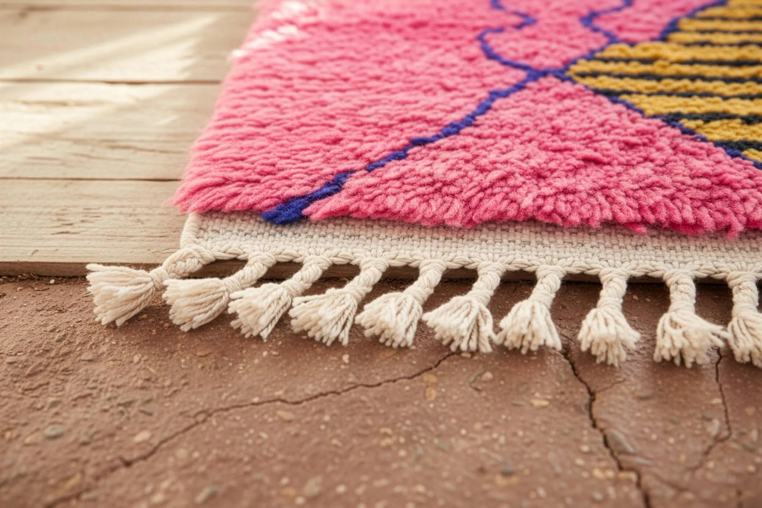 Natural handmade Berber rug 3x2 m