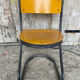 Antique Chair SOUVIGNET Model ELODIE Grey Metal & Wood Made In France