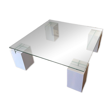 Roche Bobois coffee table - Ténéré model - Glass - 140 x 140
