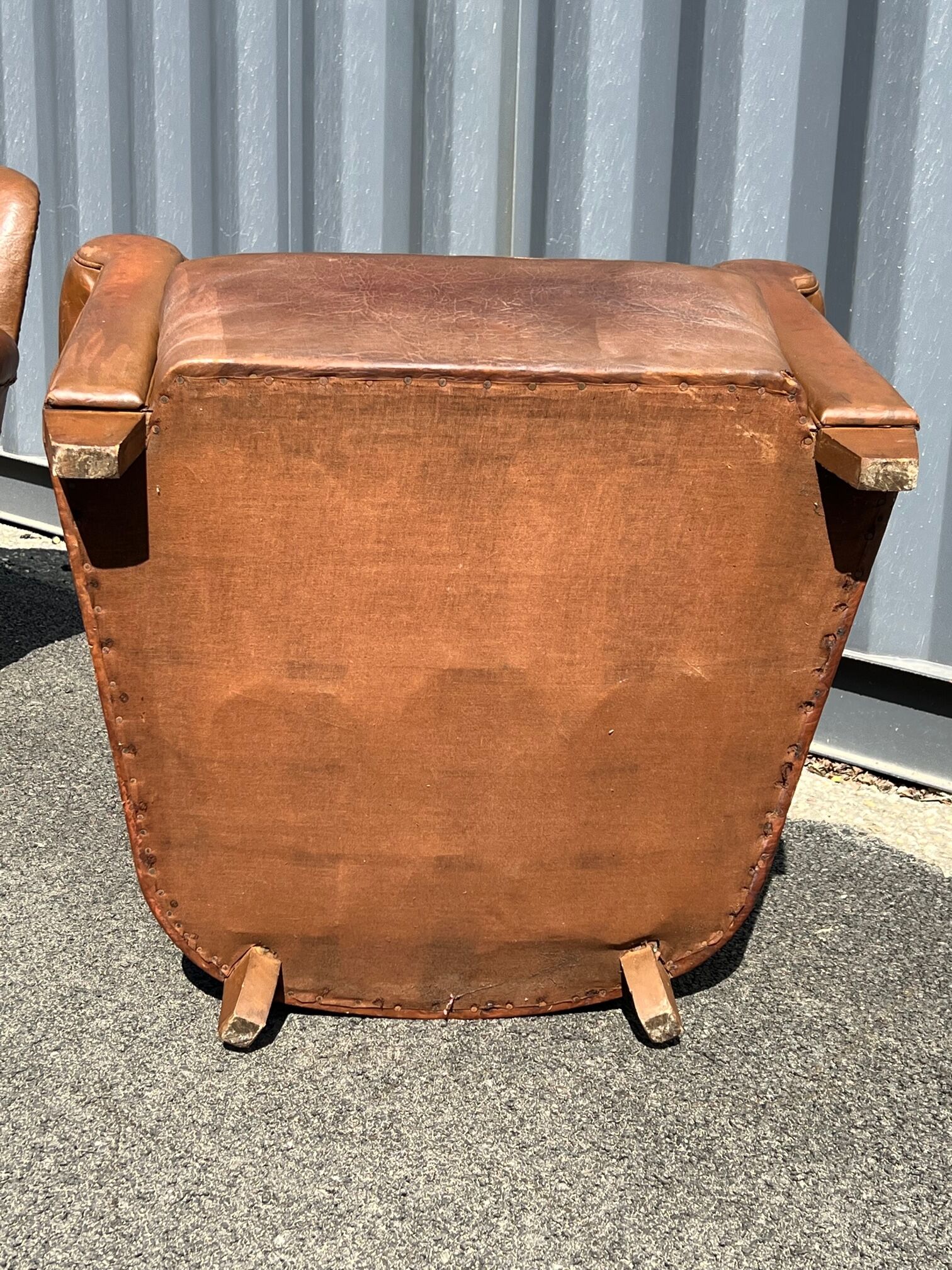 Leather clubs pair from the 1950s