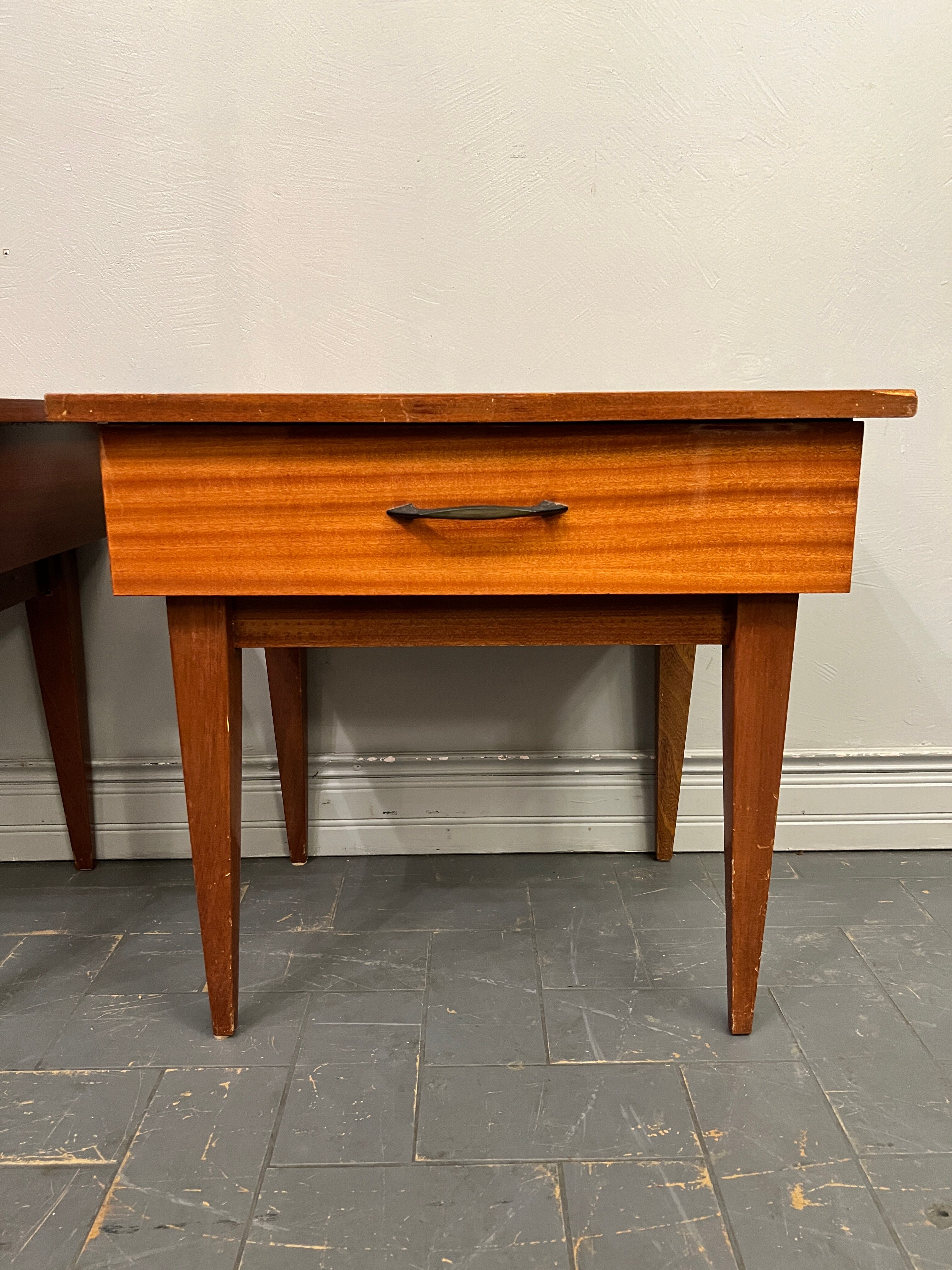 Pair of vintage bedside tables
