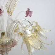 Ca'Rezzonico Blown Murano Glass 6 Arms Floor Lamp, Italy, 1950s