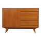 Vintage oak storage by Jiri Jiroutek, model U-458, 1960