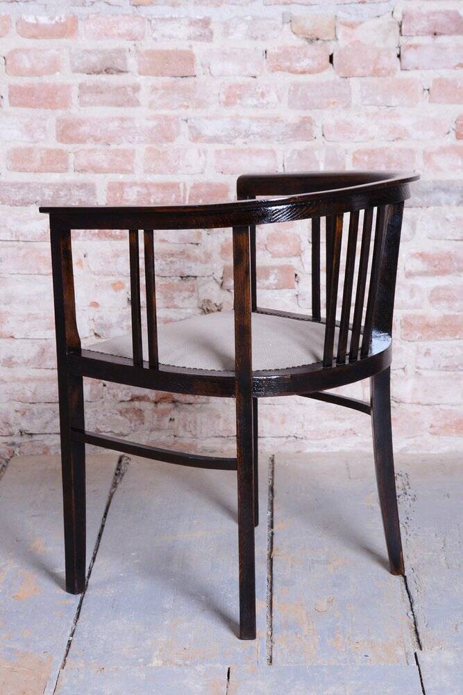 Fauteuil Art Déco en chêne, tchèque, années 1920