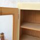 Top buffet glass doors 50s patinated almond green