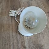 Old white metal lamp 70s works