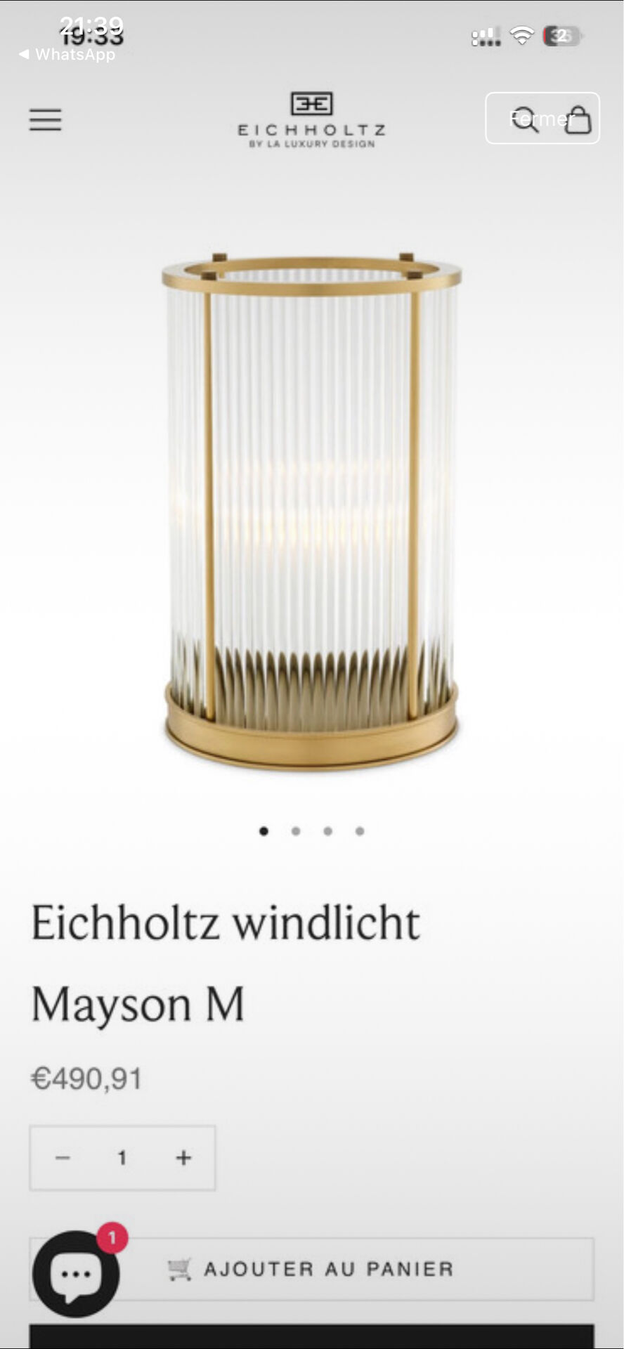 Eichholtz photophores
